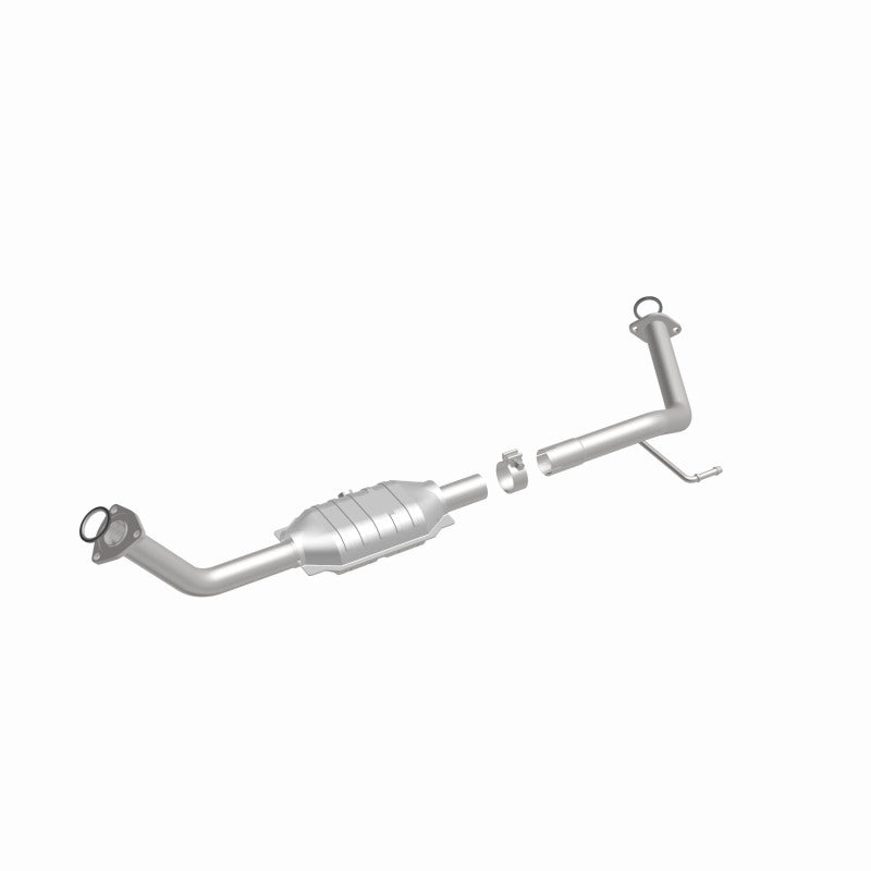 MagnaFlow 24880 hm grade direct-fit catalytic converter, front three-quarter view of the turntable spin