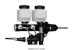 Wilwood Tandem Remote M/C Kit w L/H Bracket & Prop Valve - 15/16in Bore Black-W/Pushrod