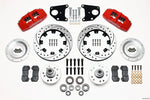 Wilwood Dynapro 6 Front Hub Kit 12.19in Drilled Red 62-72 CDP B & E Body-Drum