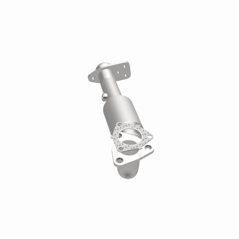 MagnaFlow 4481184 carb direct-fit catalytic converter, opposite side view of the turntable spin