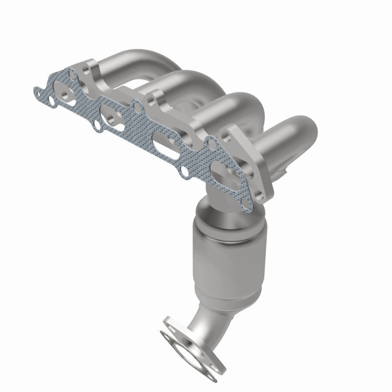 MagnaFlow 49369 oem grade manifold converter, rear view of the turntable spin