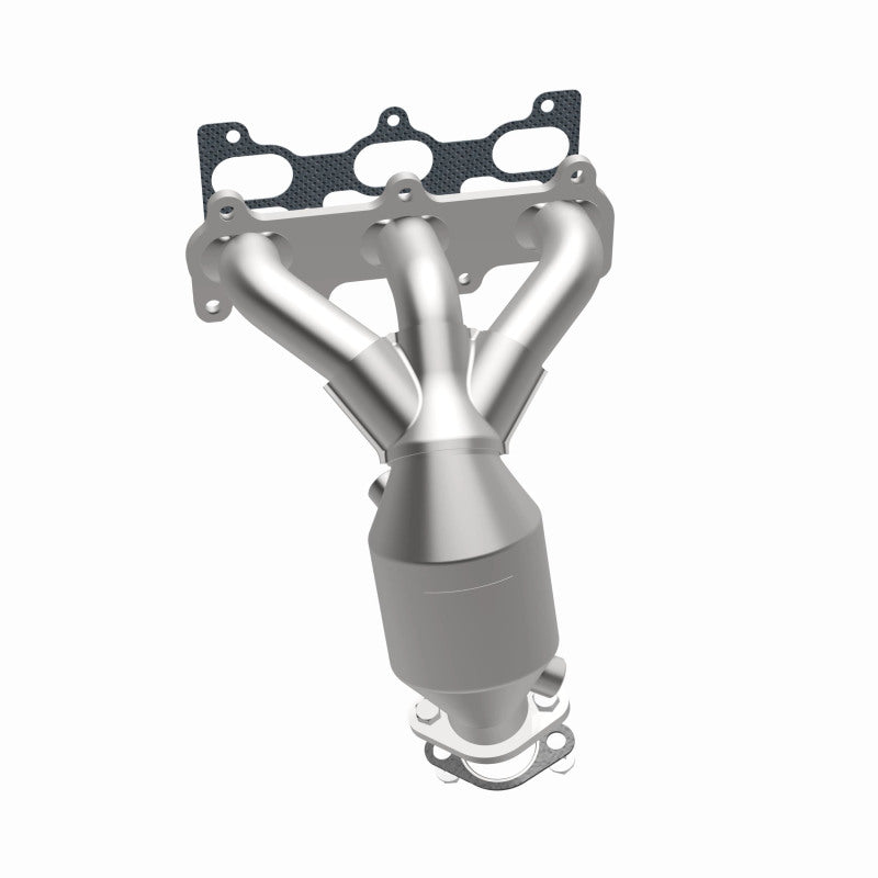 MagnaFlow 49273 oem grade manifold converter, opposite side view of the turntable spin