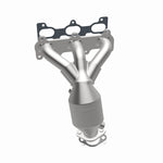 MagnaFlow 49273 oem grade manifold converter, opposite side view of the turntable spin