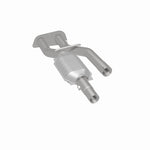MagnaFlow 23179 hm grade direct-fit catalytic converter, rear three-quarter view of the turntable spin