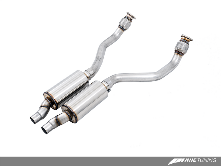 Buy AWE Tuning Resonated Downpipe For Audi A6, A7, C7, C7.5, 2012