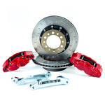 Alcon 2007+ Jeep JK w/ 6x5.5in Hub 357x32mm Rotor 4-Piston Red Calipers Front Brake Upgrade Kit