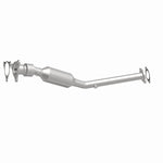 MagnaFlow 51905 oem grade direct-fit catalytic converter, front three-quarter view of the turntable spin