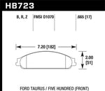 Hawk 08-09 Ford Taurus / 05-07 Ford Five Hundred HPS 5.0 Street Front Brake Pads