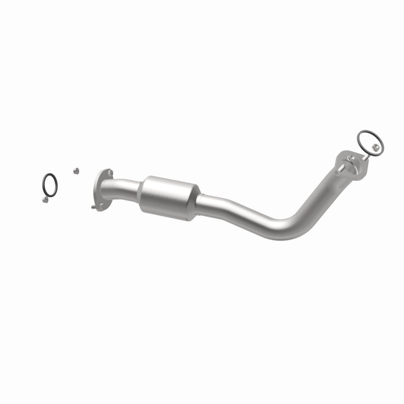 MagnaFlow 52543 oem grade direct-fit catalytic converter, opposite rear three-quarter view of the turntable spin