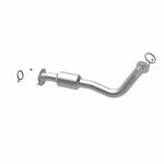 MagnaFlow 52543 oem grade direct-fit catalytic converter, opposite rear three-quarter view of the turntable spin