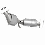 MagnaFlow 24082 hm grade direct-fit catalytic converter, side view of the turntable spin