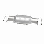 MagnaFlow 49447 oem grade direct-fit catalytic converter, side view of the turntable spin