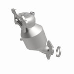 MagnaFlow 5531680 carb manifold converter, front three-quarter view of the turntable spin