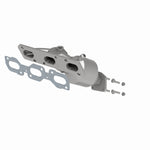 MagnaFlow 50494 hm grade manifold converter, opposite front three-quarter view of the turntable spin