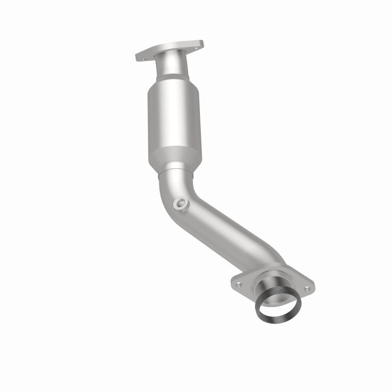 MagnaFlow 49733 oem grade direct-fit catalytic converter, rear three-quarter view of the turntable spin