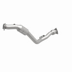 MagnaFlow 49875 oem grade direct-fit catalytic converter, front three-quarter view of the turntable spin