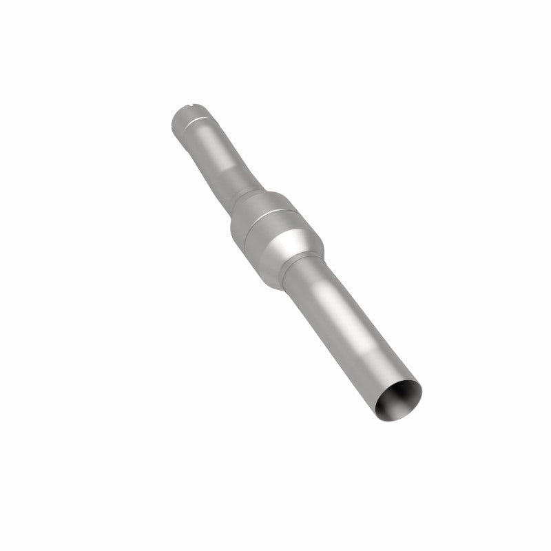 MagnaFlow 60521 oem grade direct-fit catalytic converter, rear three-quarter view of the turntable spin