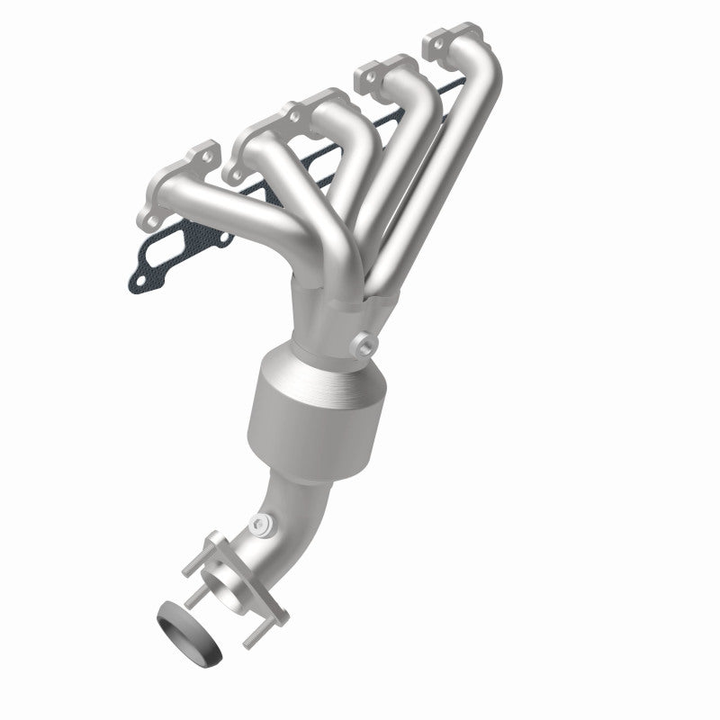 MagnaFlow 49353 oem grade manifold converter, rear view of the turntable spin