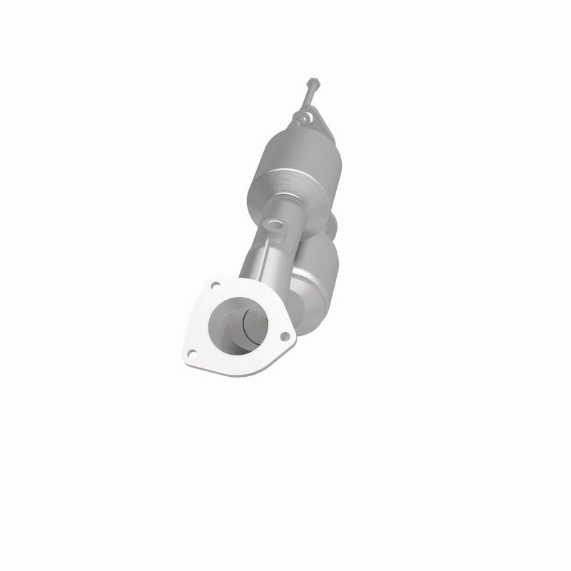 MagnaFlow 49465 oem grade direct-fit catalytic converter, side view of the turntable spin