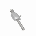 MagnaFlow 23225 epa direct-fit catalytic converter, rear three-quarter view of the turntable spin
