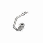 MagnaFlow 49228 oem grade direct-fit catalytic converter, side view of the turntable spin