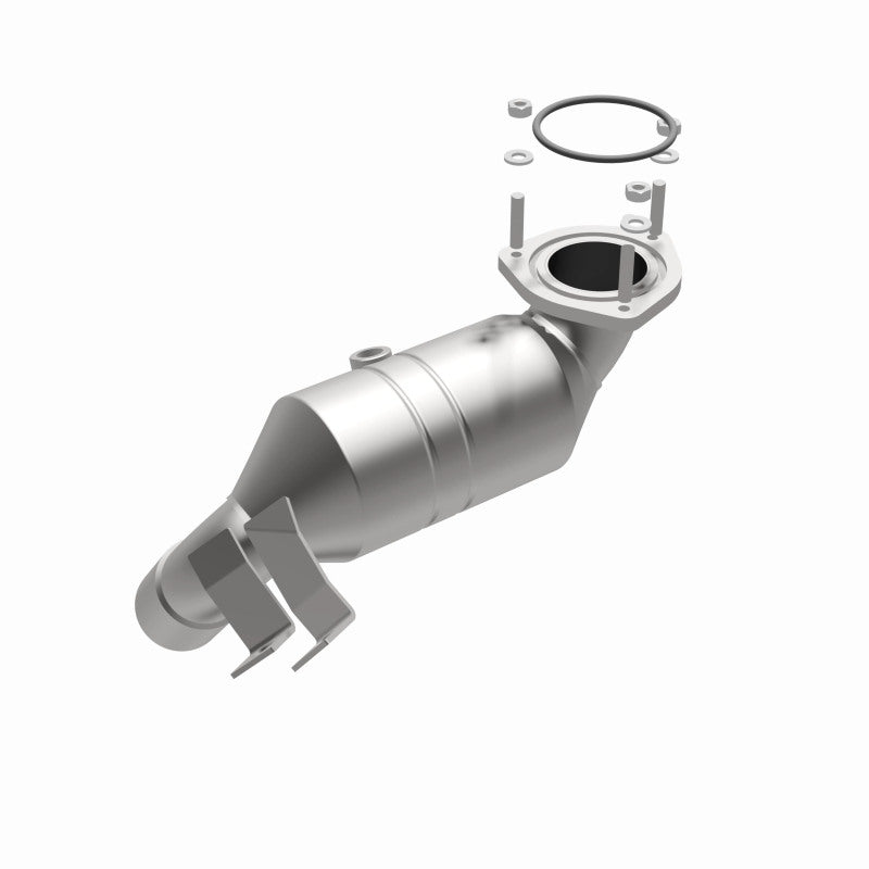 MagnaFlow 52015 oem grade direct-fit catalytic converter, opposite side view of the turntable spin