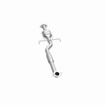 MagnaFlow 457025 carb direct-fit catalytic converter, opposite side view of the turntable spin