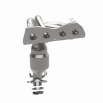 MagnaFlow 52520 oem grade manifold converter, opposite side view of the turntable spin