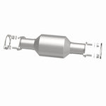 MagnaFlow 5491924 carb direct-fit catalytic converter, side view of the turntable spin