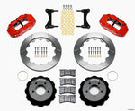 Wilwood Narrow Superlite 6R Front Hat Kit 12.88in Red 93-96 Mazda RX7