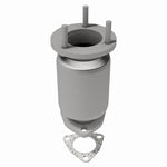 MagnaFlow 50601 epa direct-fit catalytic converter, rear view of the turntable spin