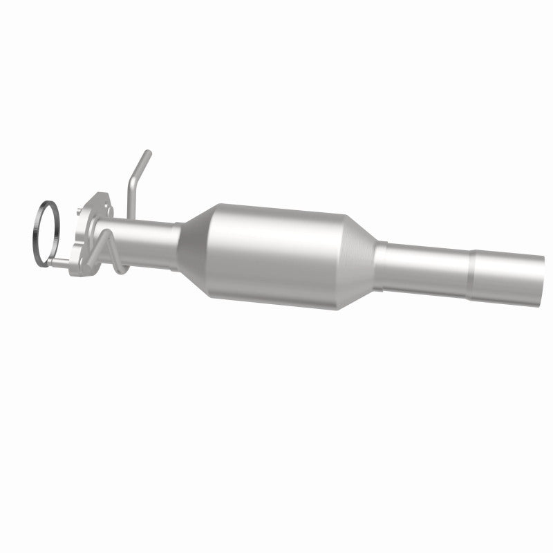 MagnaFlow 5571196 carb direct-fit catalytic converter, side view of the turntable spin