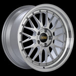 BBS LM 18x9 5x114.3 ET42 Diamond Silver Center Diamond Cut Lip Wheel - 82mm PFS/Clip Required