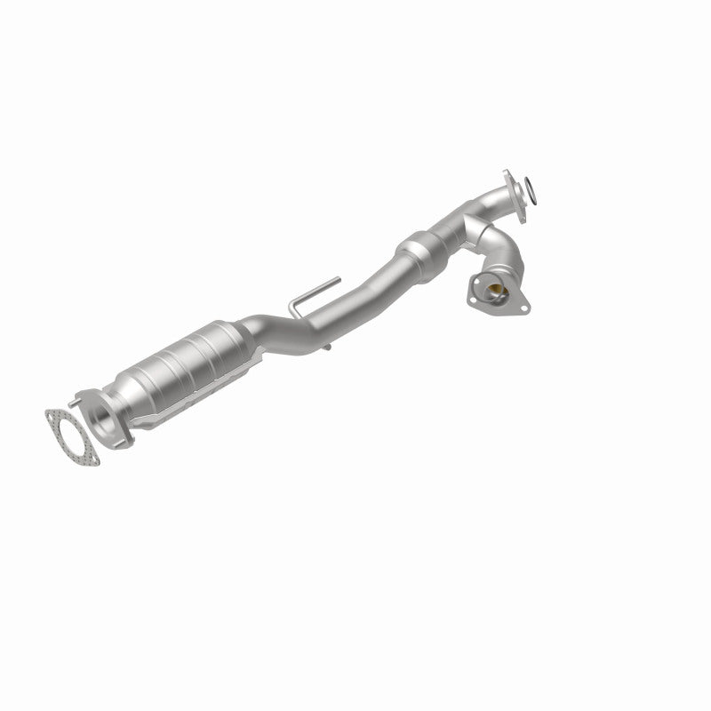 MagnaFlow 52190 oem grade direct-fit catalytic converter, rear view of the turntable spin