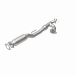 MagnaFlow 52190 oem grade direct-fit catalytic converter, rear view of the turntable spin