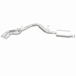 MagnaFlow 15333 street series cat-back exhaust, side view of the turntable spin
