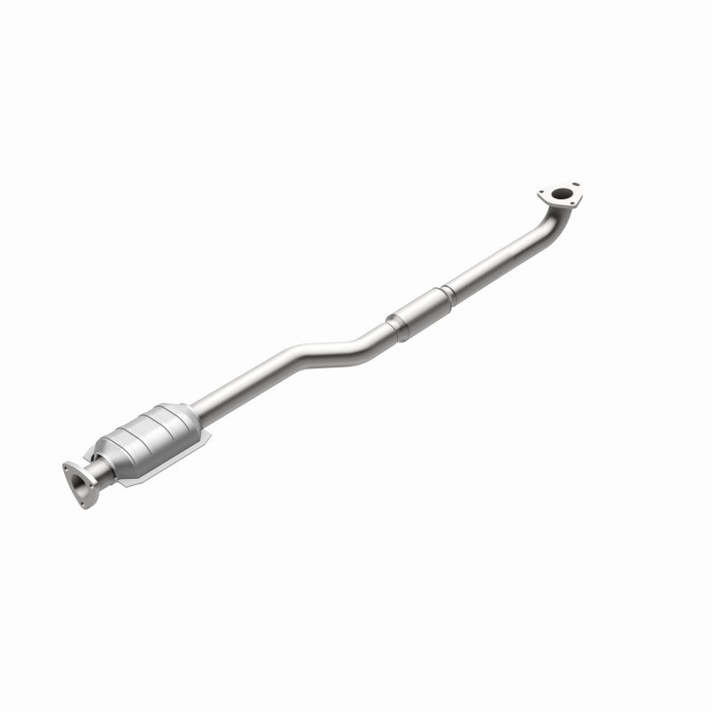 MagnaFlow 51619 oem grade direct-fit catalytic converter, rear view of the turntable spin