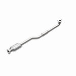 MagnaFlow 51619 oem grade direct-fit catalytic converter, rear view of the turntable spin