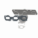 MagnaFlow 452010 carb manifold converter, opposite side view of the turntable spin
