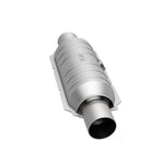 MagnaFlow 451256 universal catalytic converter, opposite side view of the turntable spin