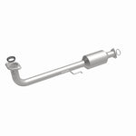 MagnaFlow 4561026 carb direct-fit catalytic converter, front three-quarter view of the turntable spin