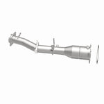 MagnaFlow 60503 oem grade direct-fit catalytic converter, side view of the turntable spin