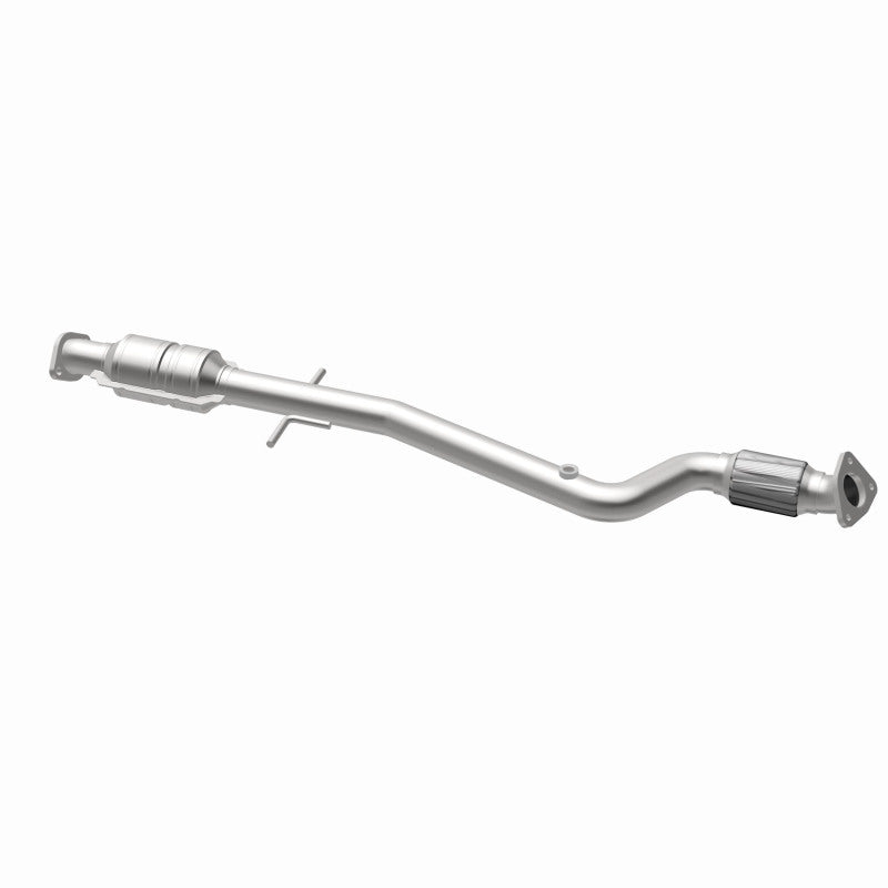 MagnaFlow 52109 oem grade direct-fit catalytic converter, opposite rear three-quarter view of the turntable spin