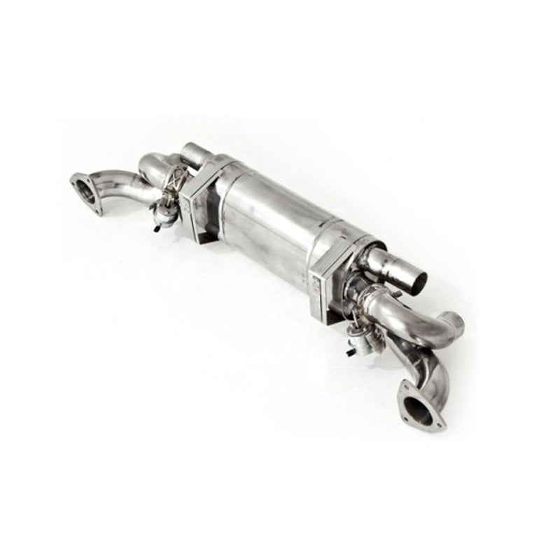 Tubi Style Loud Stainless Steel Central Exhaust W Valve | Porsche 991 Carrera S 2012-2016