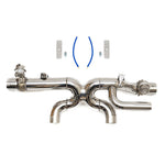 Fabspeed Valvetronic Center Muffler Bypass X-Pipe (PSE Only) for Porsche  991.2 Carrera 2017-2019