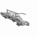 MagnaFlow 49375 oem grade manifold converter, opposite front three-quarter view of the turntable spin