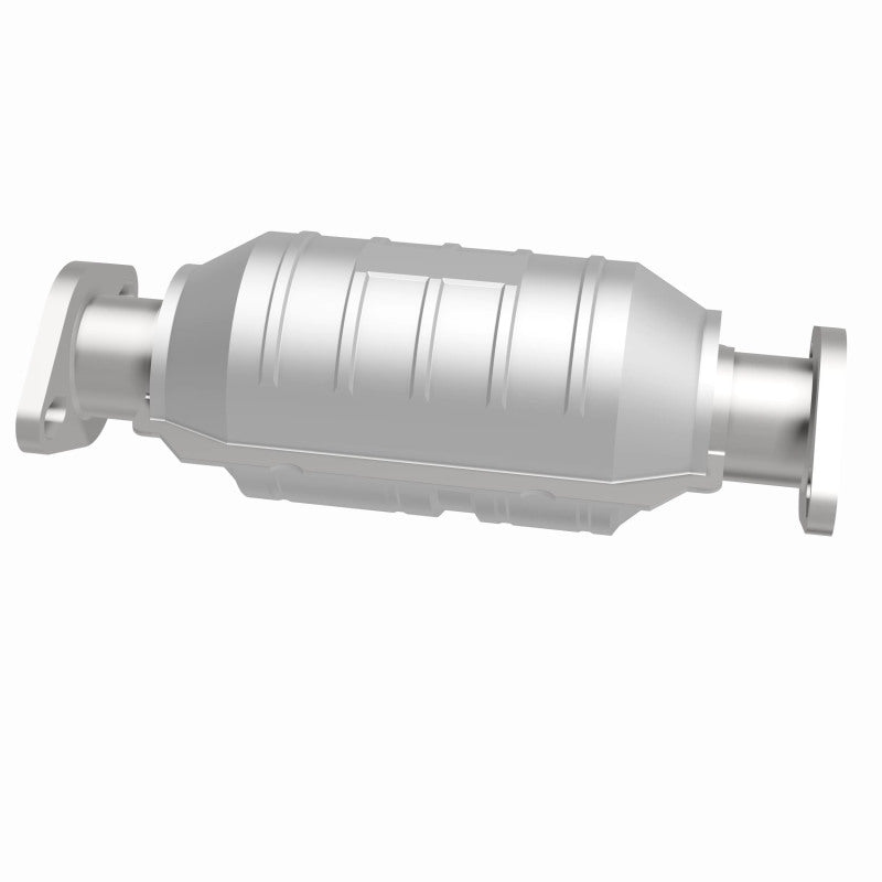 MagnaFlow 93297 hm grade direct-fit catalytic converter, side view of the turntable spin