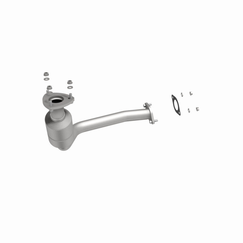 MagnaFlow 49106 oem grade direct-fit catalytic converter, side view of the turntable spin
