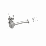 MagnaFlow 49106 oem grade direct-fit catalytic converter, side view of the turntable spin