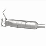 MagnaFlow 280435 oem grade direct-fit catalytic converter, side view of the turntable spin